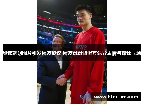 恐怖姚明图片引发网友热议 网友纷纷调侃其诡异表情与惊悚气场 恐怖姚明图片引发网友热议 网友纷纷调侃其诡异表情与惊悚气场