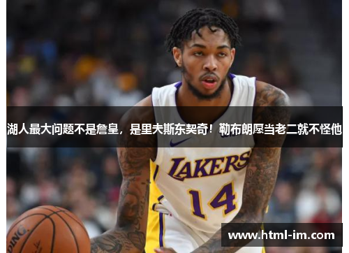 湖人最大问题不是詹皇，是里夫斯东契奇！勒布朗愿当老二就不怪他